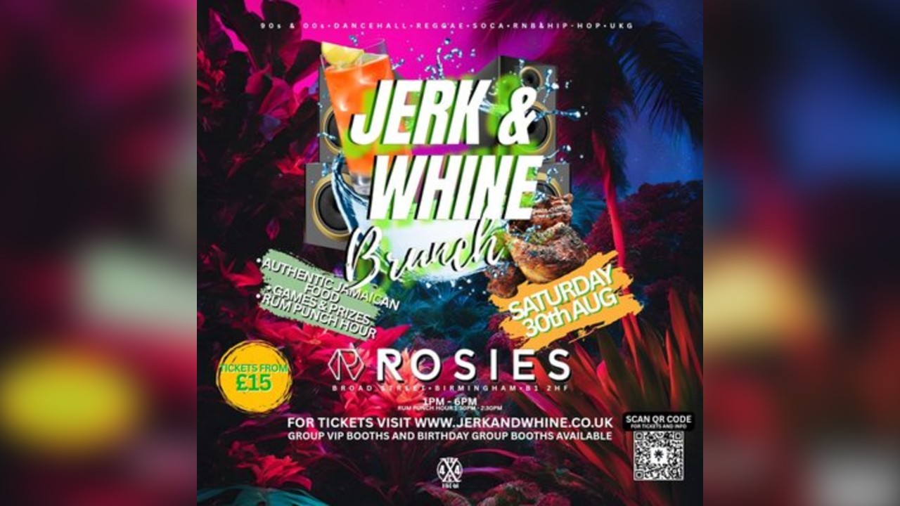 Jerk and Whine Brunch (August 2025) - Birmingham