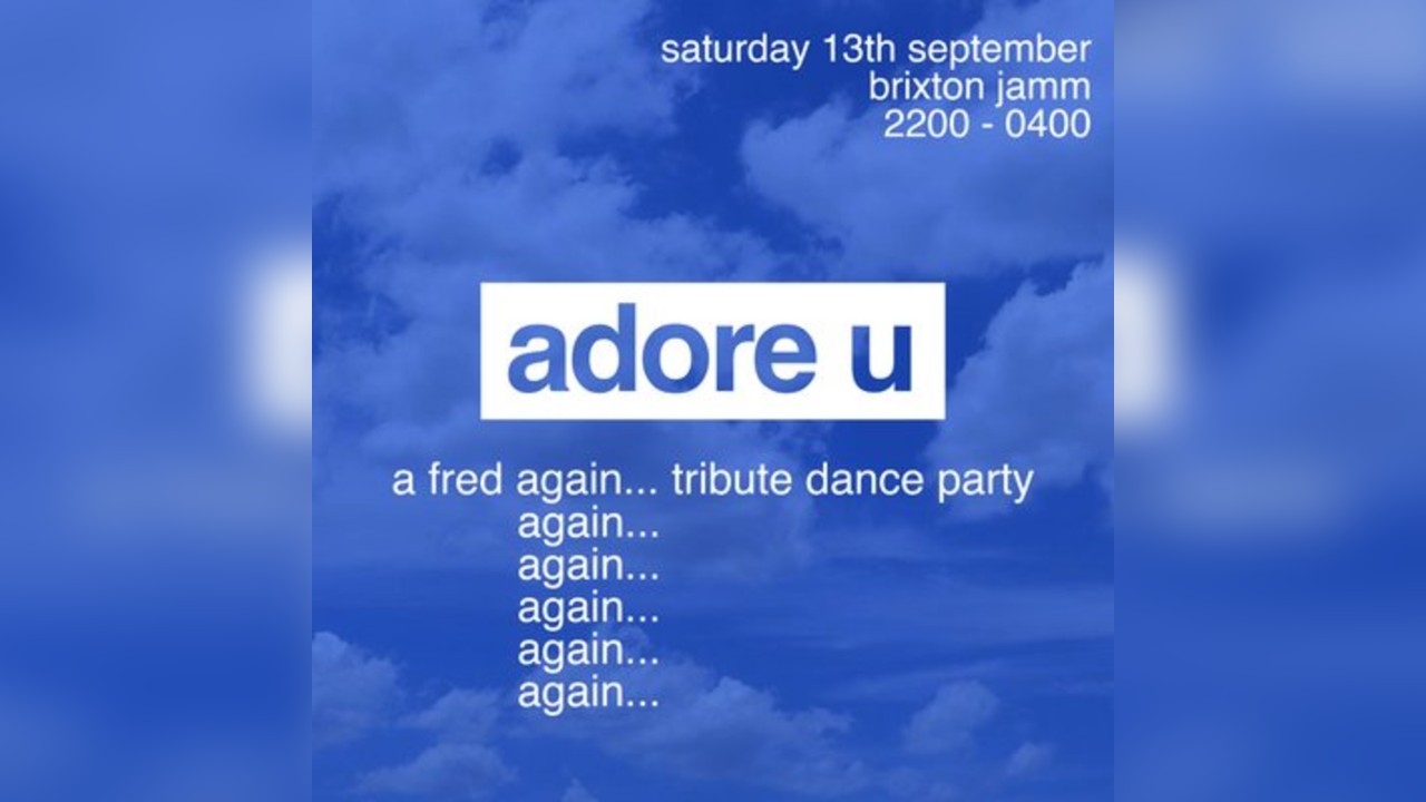 This is a Fred Again... Tribute Party