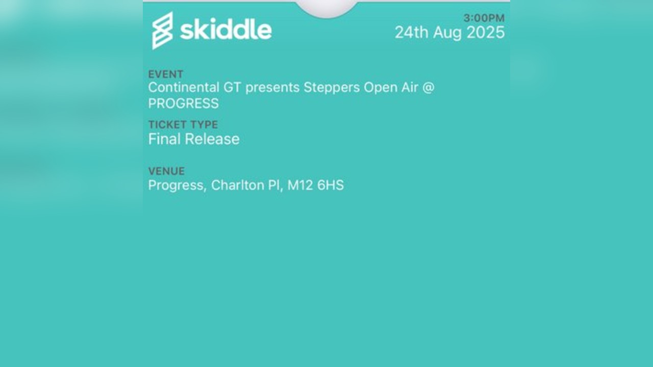 Continental GT presents Steppers Open Air @ PROGRESS