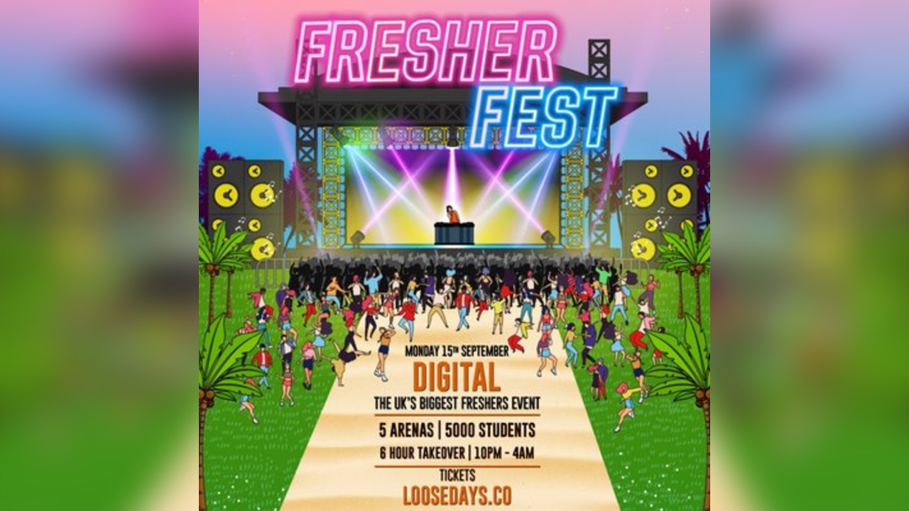 Fresher Fest - @ Digital Newcastle /﻿ 5 Arenas / 5000 Students
