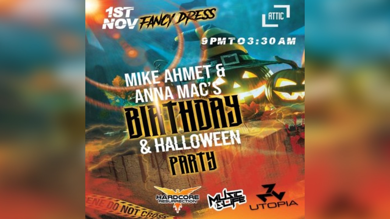 Mike Ahmet and Anna Mac Birthday and Halloween Fancy Dress