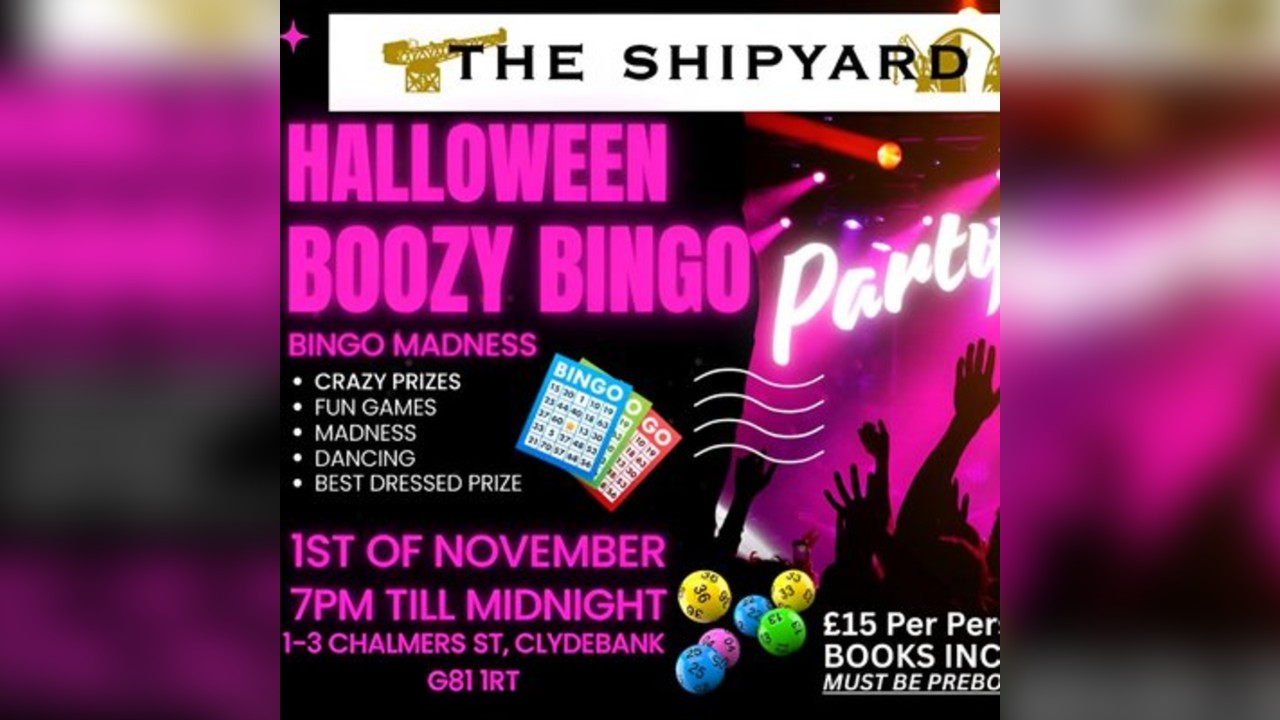 Halloween Boozy Bingo