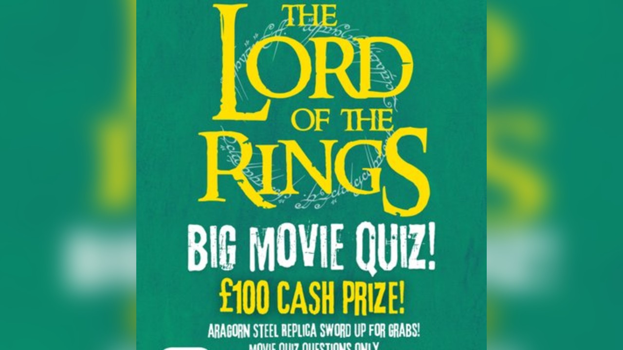 Lord of The Rings Big Movie Quiz