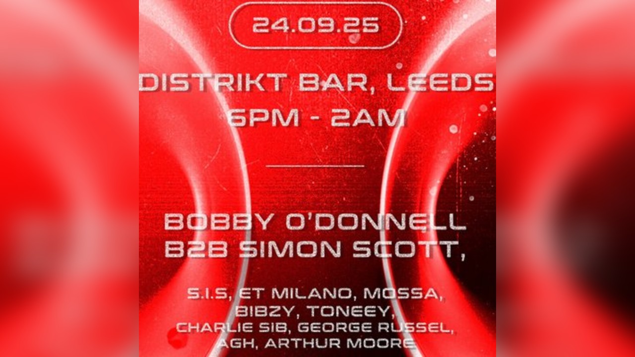 8 Cliff Records @ Distrikt, w/ Bobby O'Donnell & Simon Scott