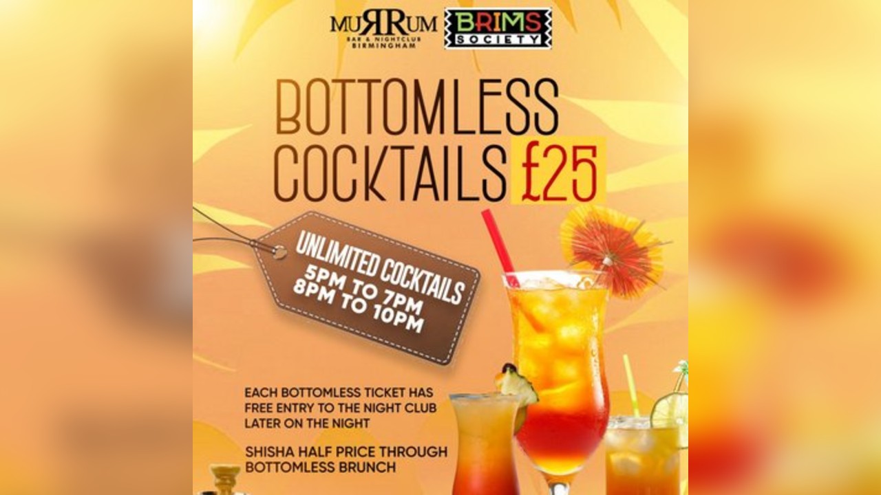 BOTTOMLESS COCKTAILS BRUNCH | Music By Master RJ, Dj Taz, Dj Dan