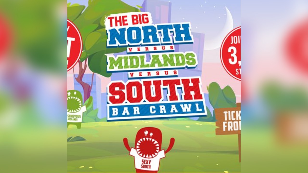 North vs. Midlands vs. South Sheffield Freshers Bar Crawl