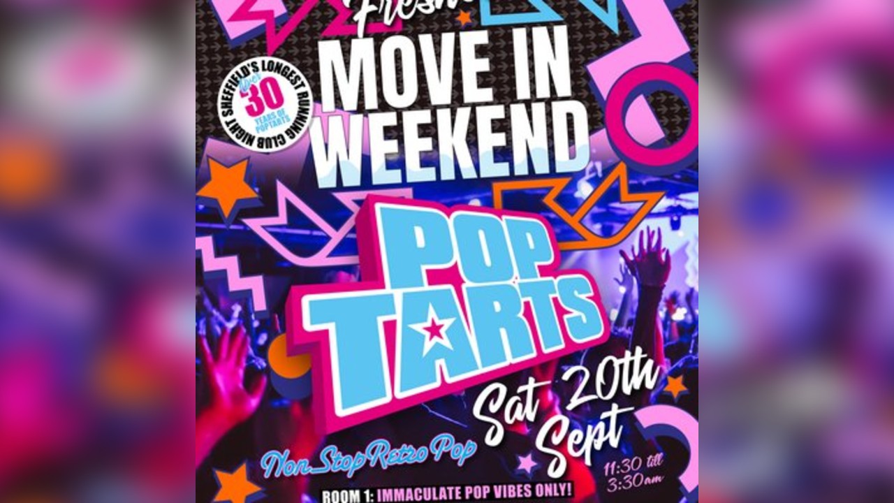 Pop Tarts: Freshers Move In Weekend