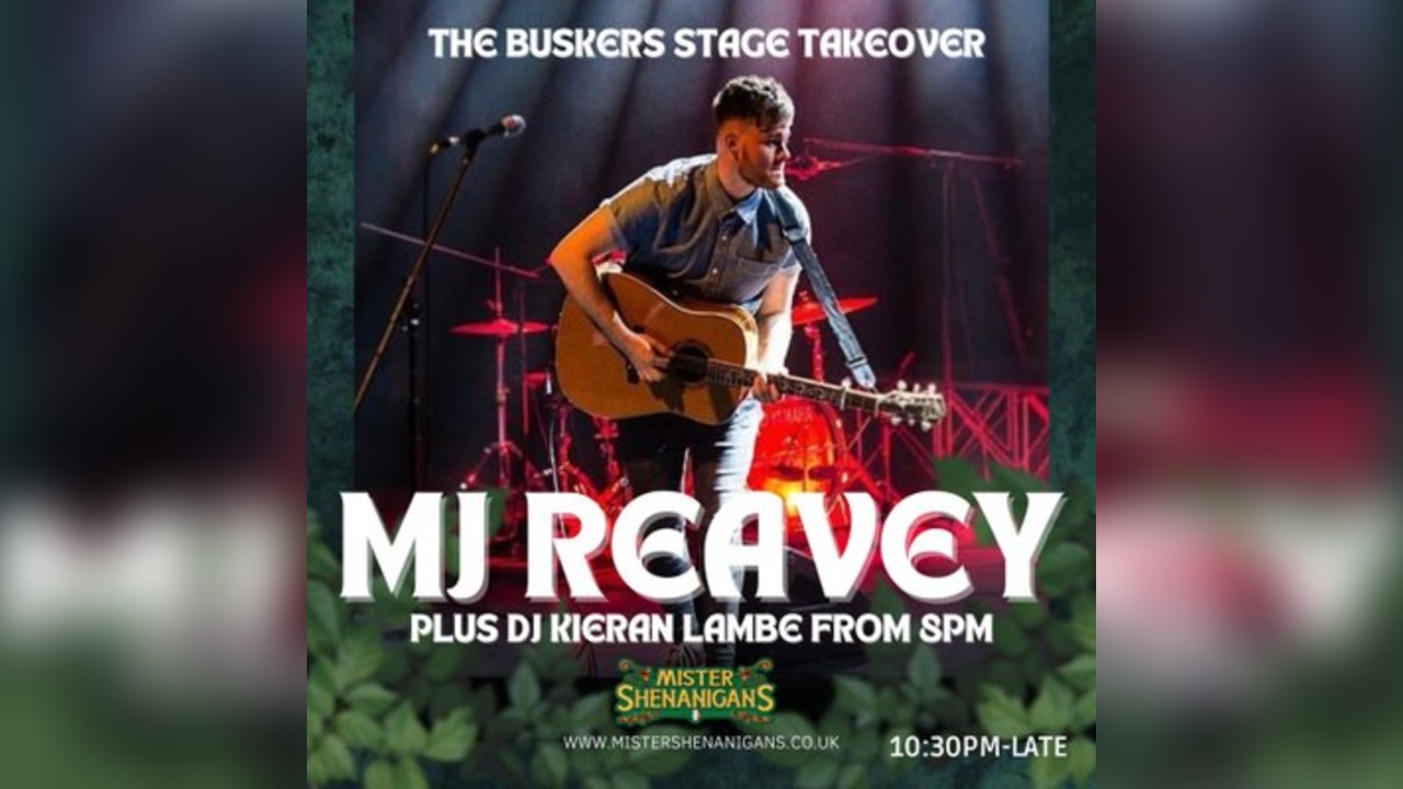 MJ Reavey Live Saturday Night at Mister Shenanigans