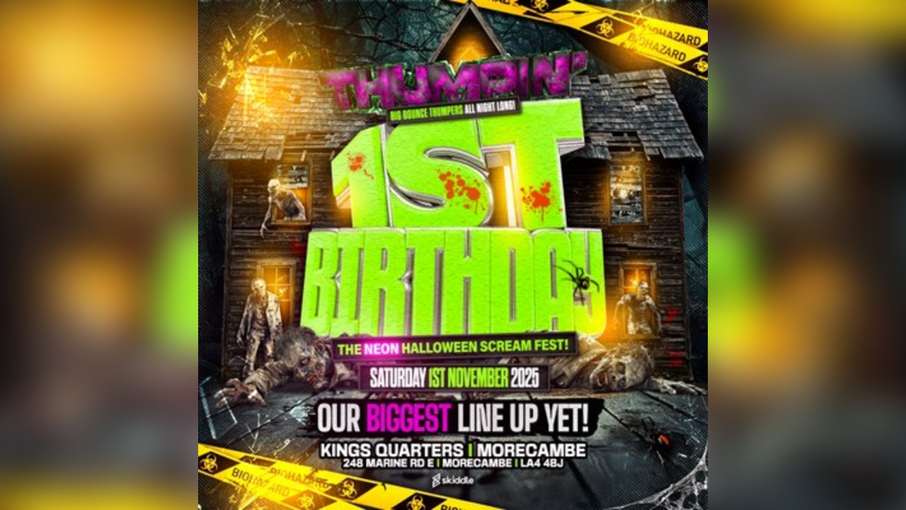 Thumpin 1st Birthday - The Neon Halloween Scream Fest