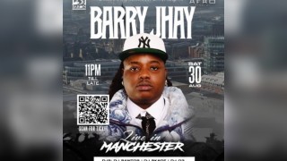 BARRY JHAY LIVE IN MANCHESTER - SAT, 30th AUG 2025.