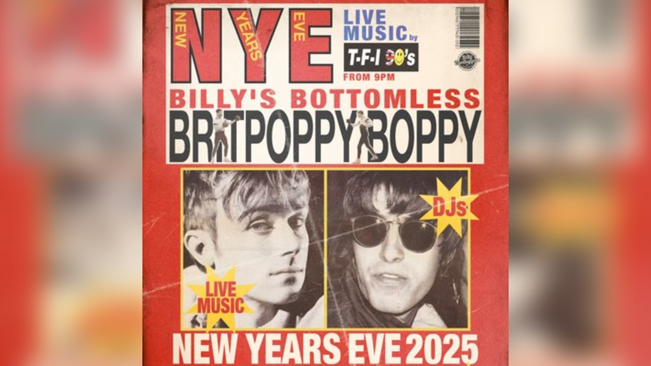 BILLY'S BOTTOMLESS BRITPOPPY BOPPY - New Years Eve