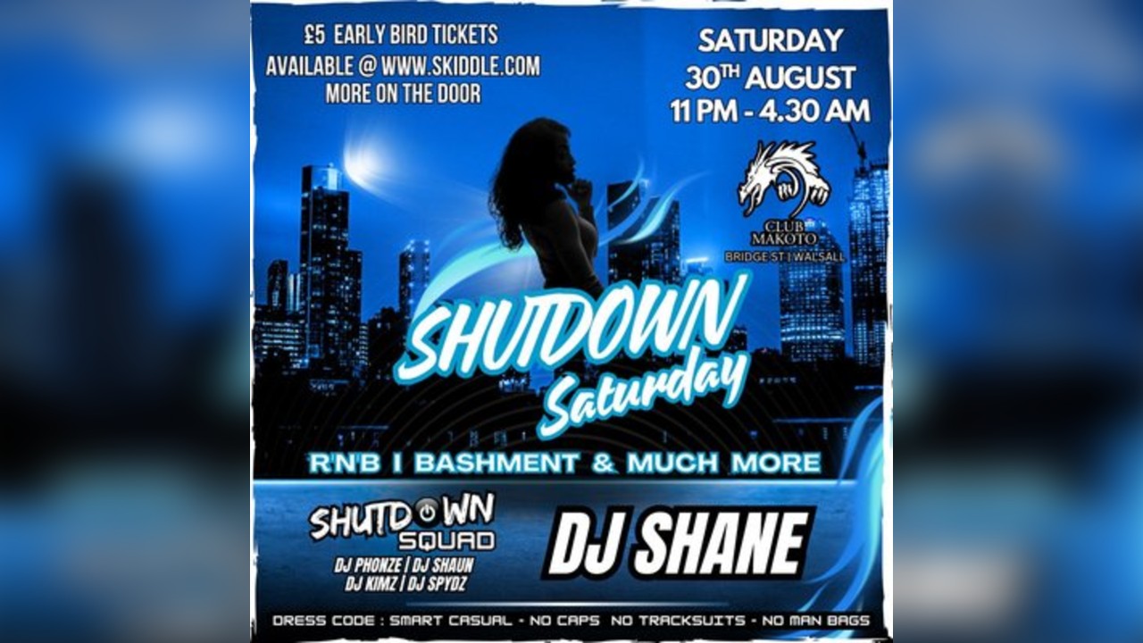 Shutdown Saturday