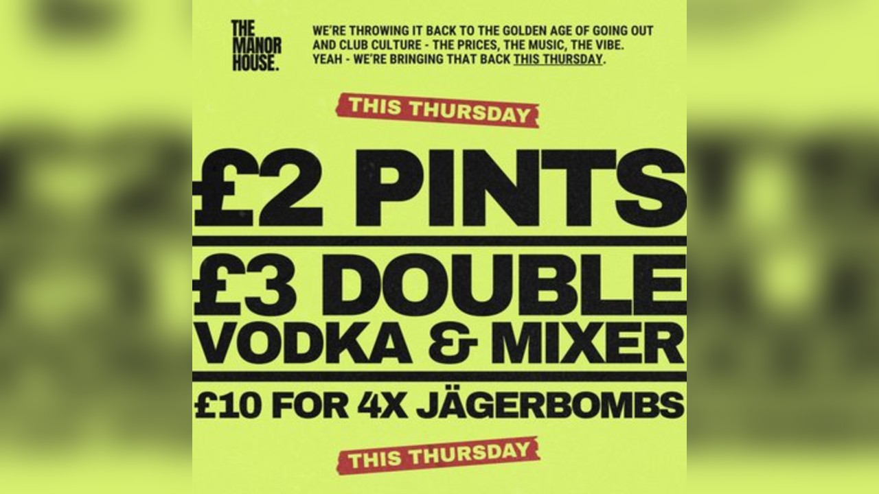 This Thursday - Unreal Y2K Drink prices Party