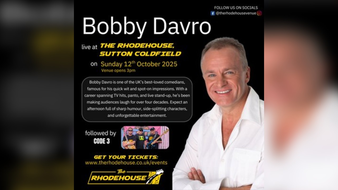 Bobby Davro live at The Rhodehouse