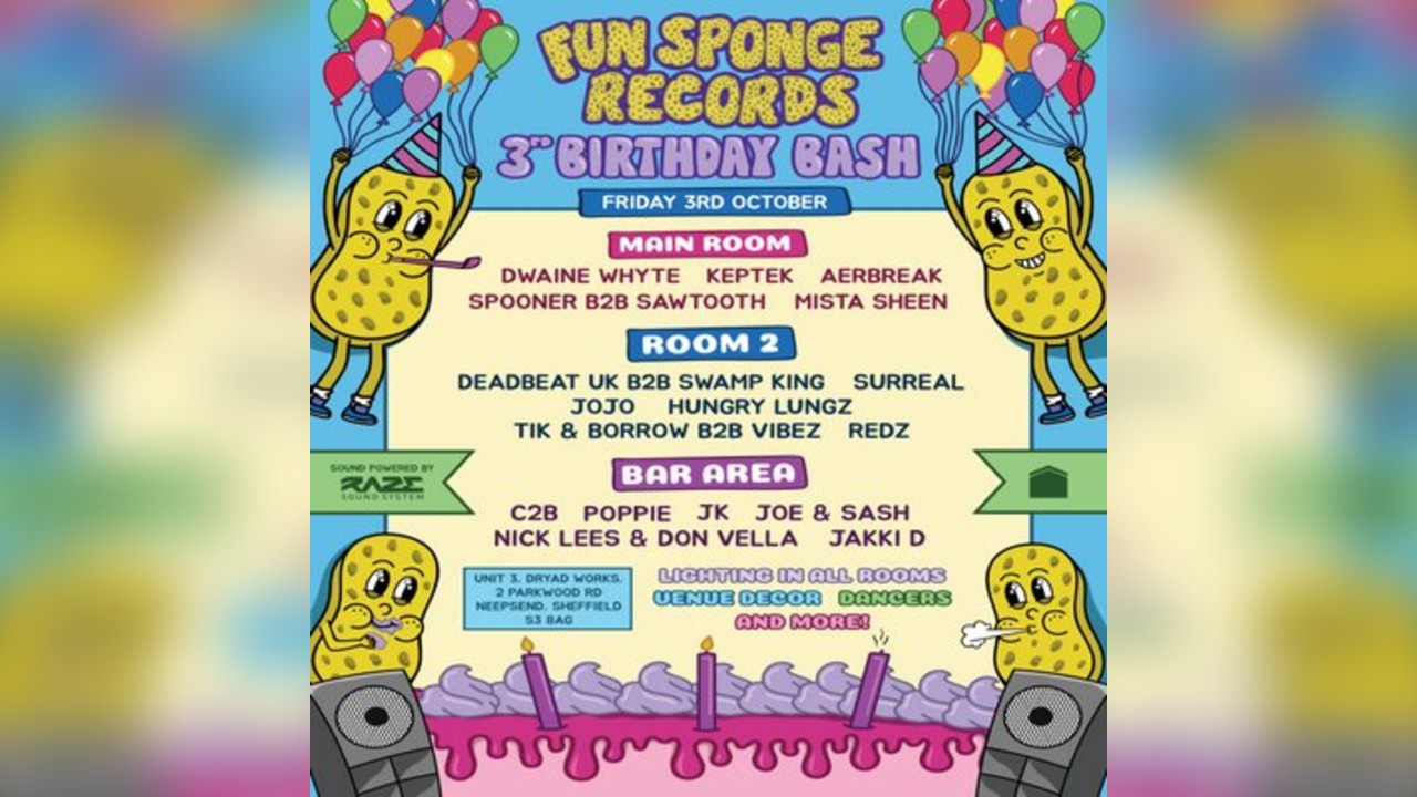 Fun Sponge Records 3rd Birthday Bash