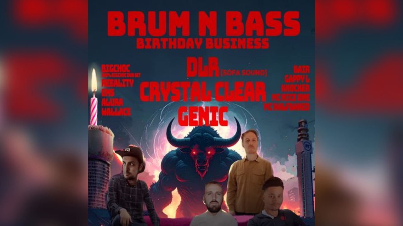 1 Year of Brum N Bass: DLR, Crystal Clear & Genic