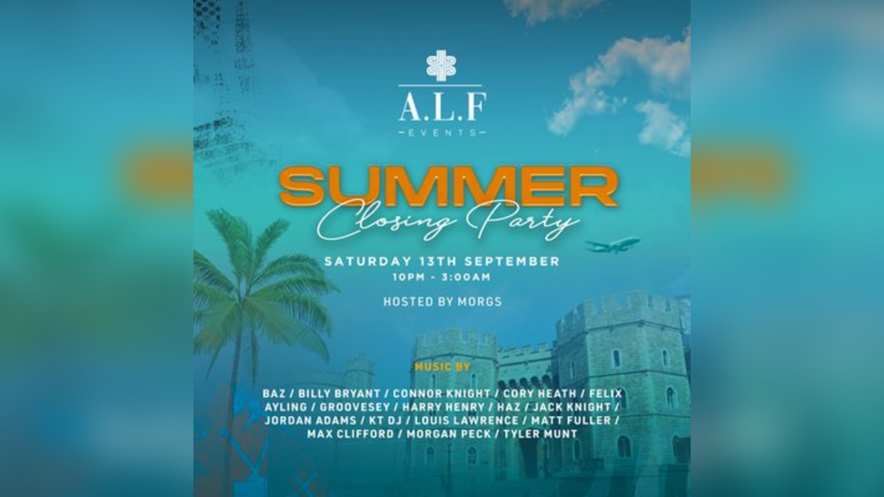 A.L.F Events Summer Closing Party at Arch 2