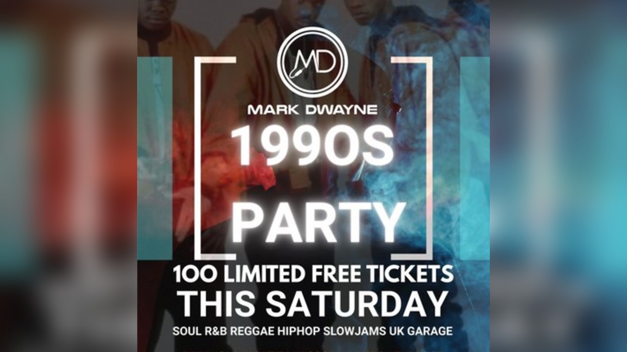 Mark Dwayne 1990s Rooftop Party This Saturday