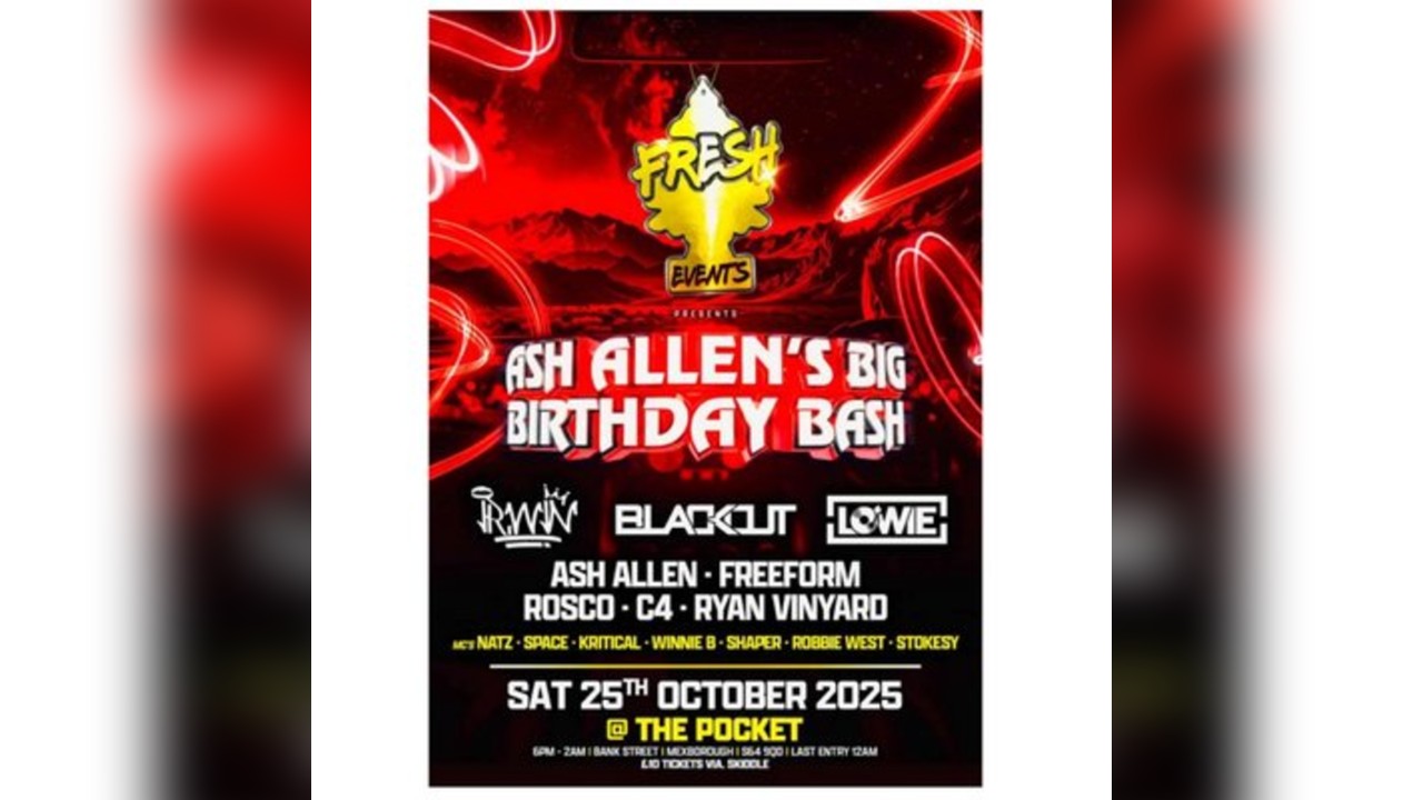Fresh events -ash Allens birthday bash