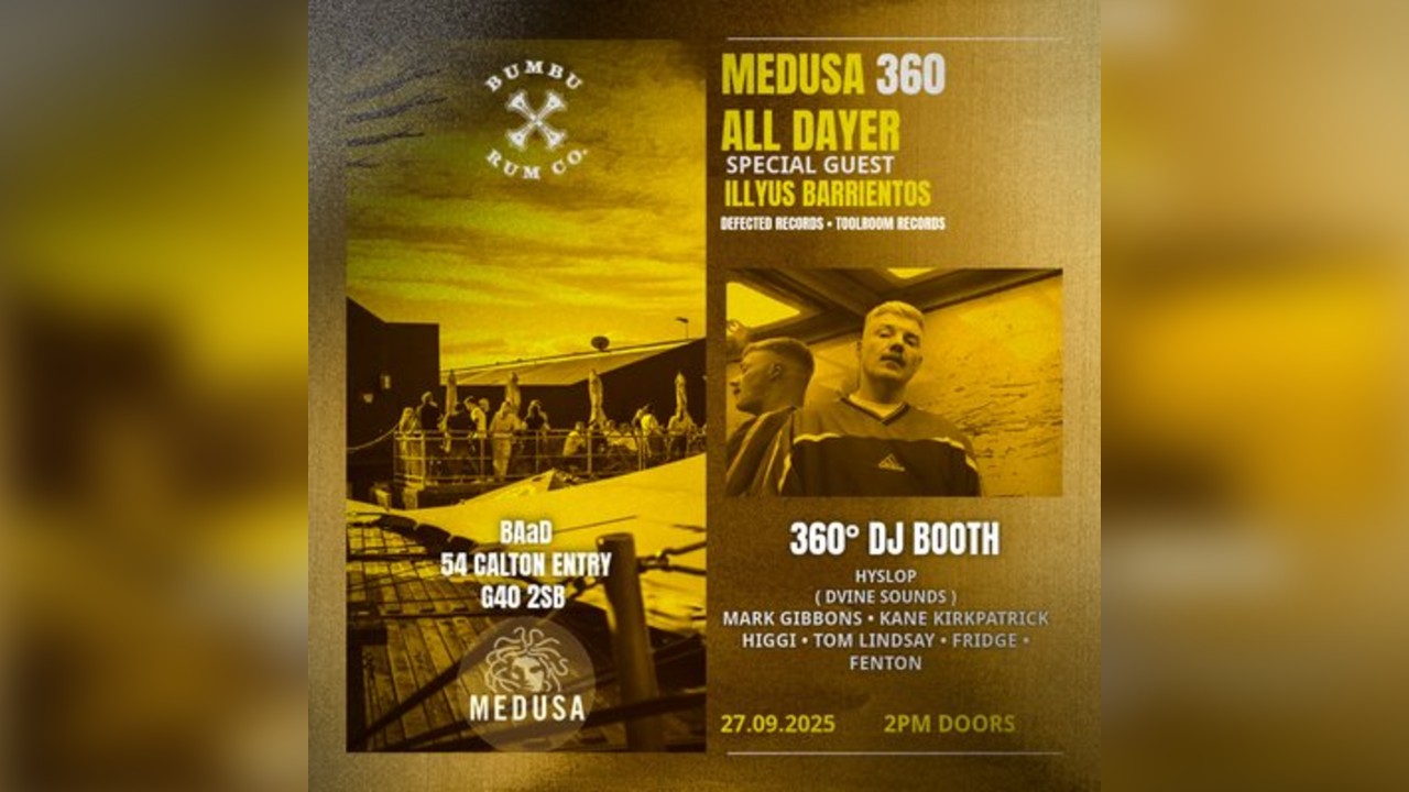 Medusa 360 All Dayer With Special Guest Illyus Barrientos