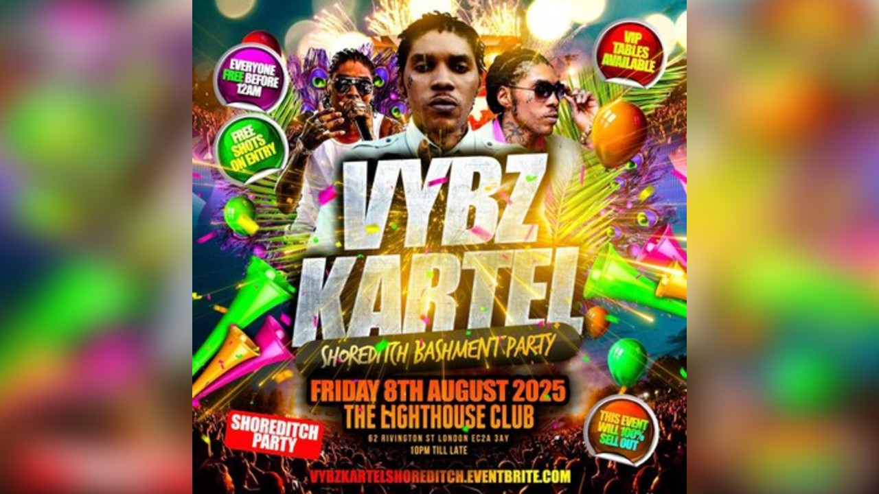 Vybz Kartel - Shoreditch Bashment Party - Everyone Free Before 1