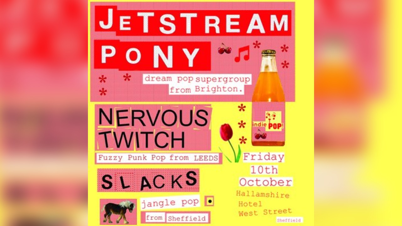 Jetstream Pony, Nervous Twitch and Slacks play live in Sheffield