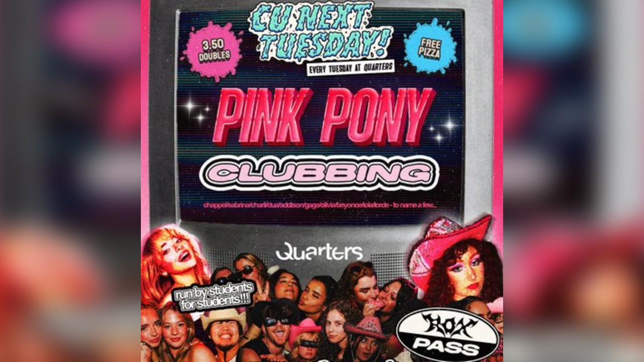 CU NEXT TUESDAY | PINK PONY Clubbing | 14/10/25