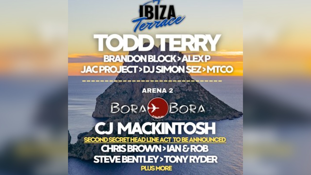 JACFEST Ibiza Terrace & Bora Bora **Cambridge UK