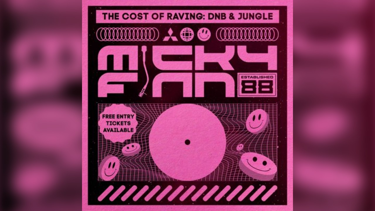Cost of Raving - Micky Finn. Free Entry* tickets available