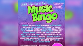 R&B, Hip Hop & Rap Music Bingo