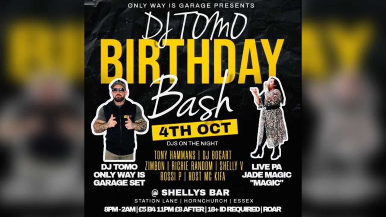DJ tomo's Birthday bash