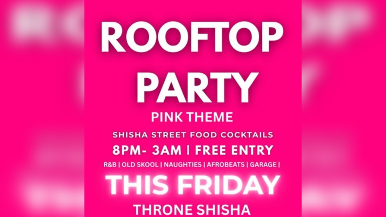 Mark Dwayne Rooftop Party Pink edition This Friday