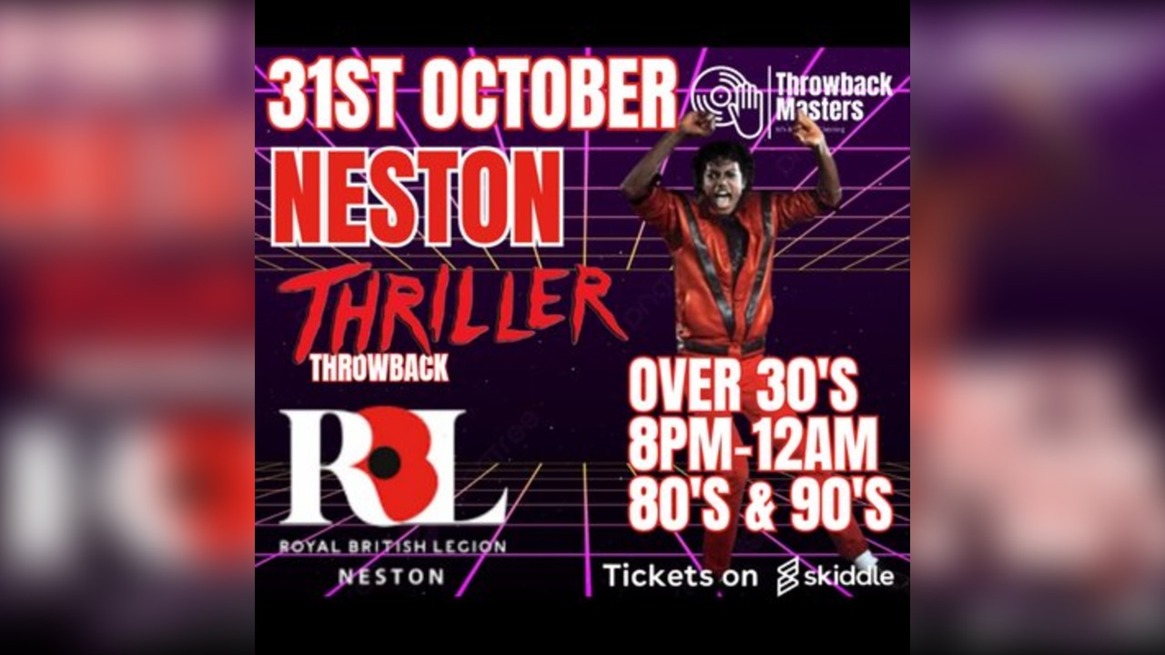 Throwback Masters Neston Over 30's Halloween Party