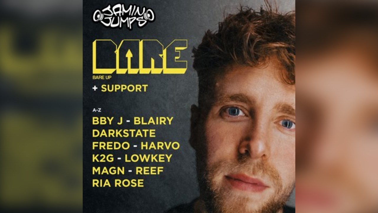 Jamin Jumps presents: BARE UP + Support