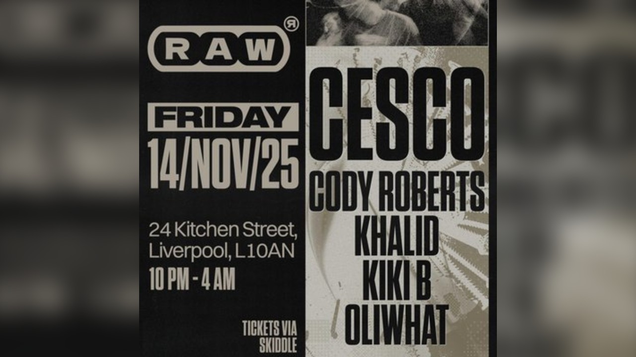 RAW Presents: CESCO @ 24 Kitchen Street
