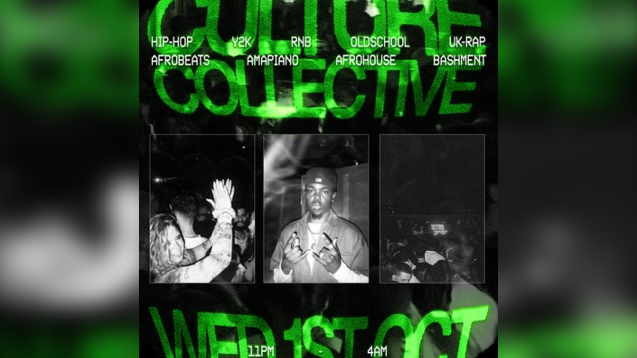 CULTURE COLLECTIVE - FRESHERS - Wed 1ST Oct