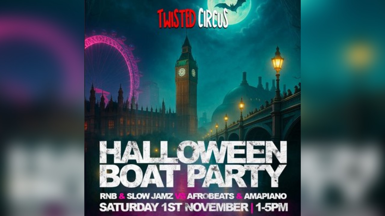 Twisted Circus Halloween Boat Party | Sat 1st Nov