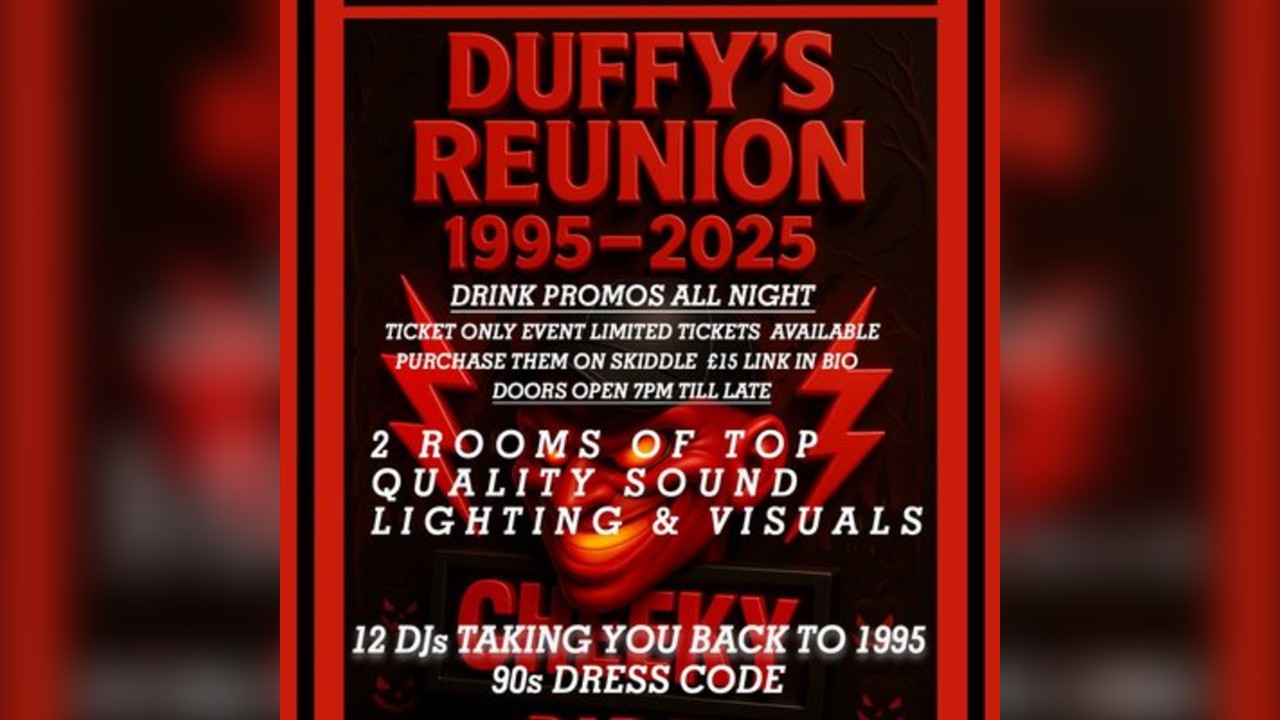 DUFFYs REUNION 1995   2025  Bar Zu