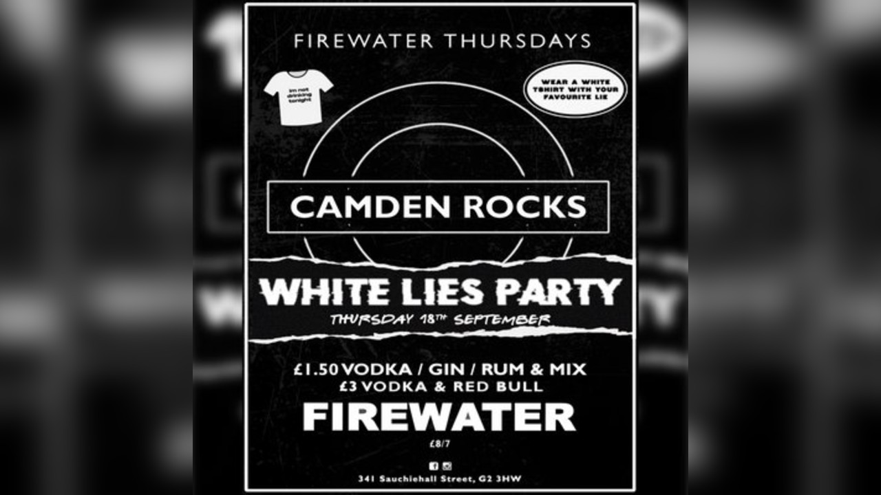 Freshers: Camden Rocks White Lies Party