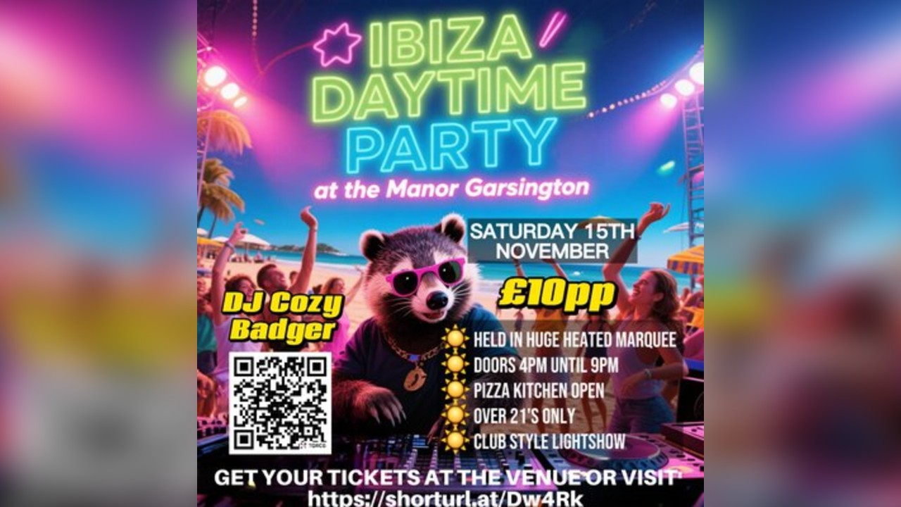 Ibiza Daytime Disco @ The Manor Garsington
