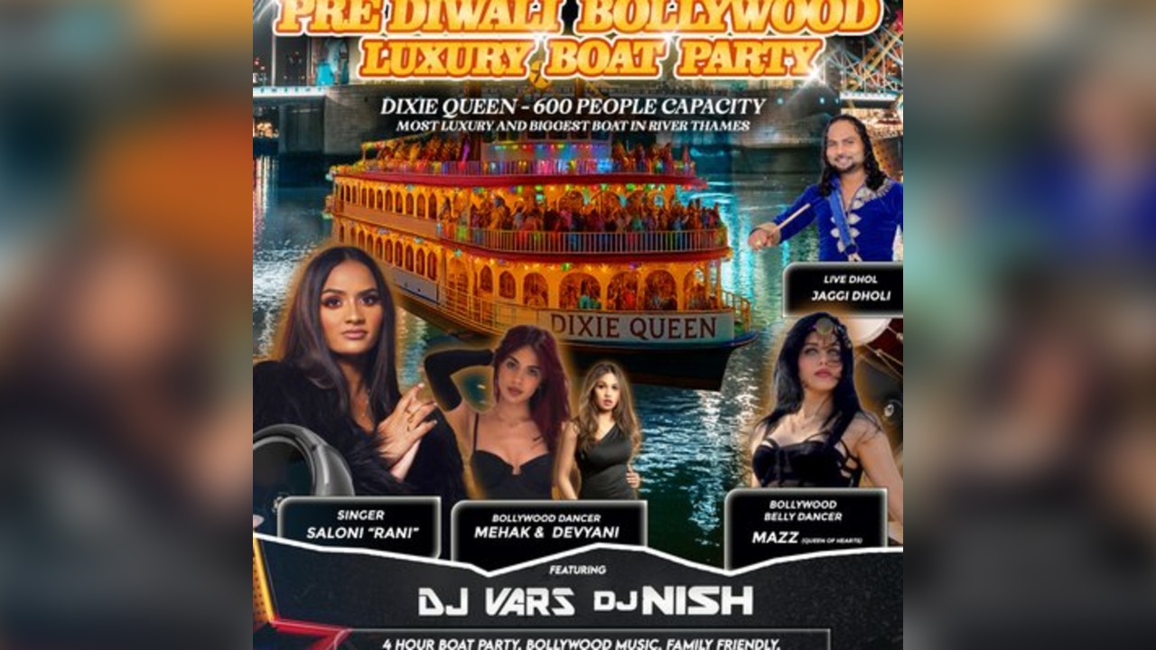 DAY 1 - LONDON's BIGGEST & LUXURY PRE-DIWALI BOLLYWOOD BOATPARTY