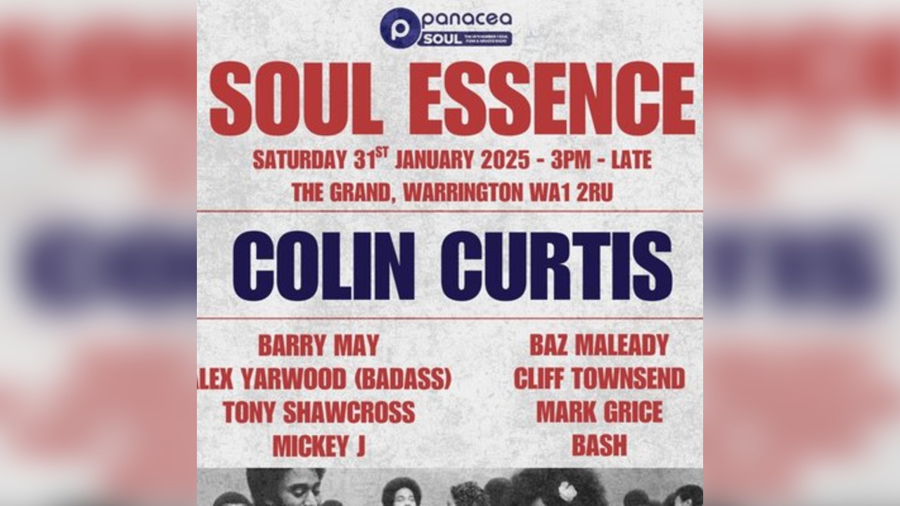 Panacea presents Soul Essence with Colin Curtis