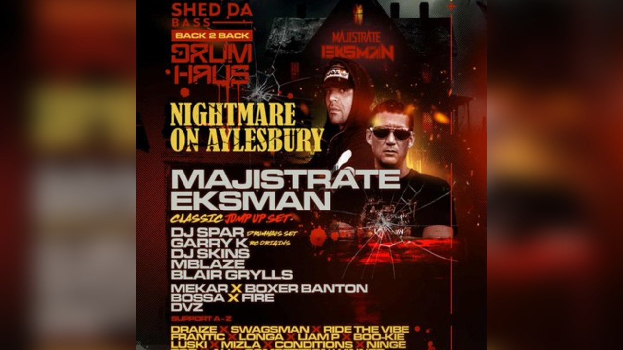 Shed Da Bass B2B Drumhaus Halloween Special Event
