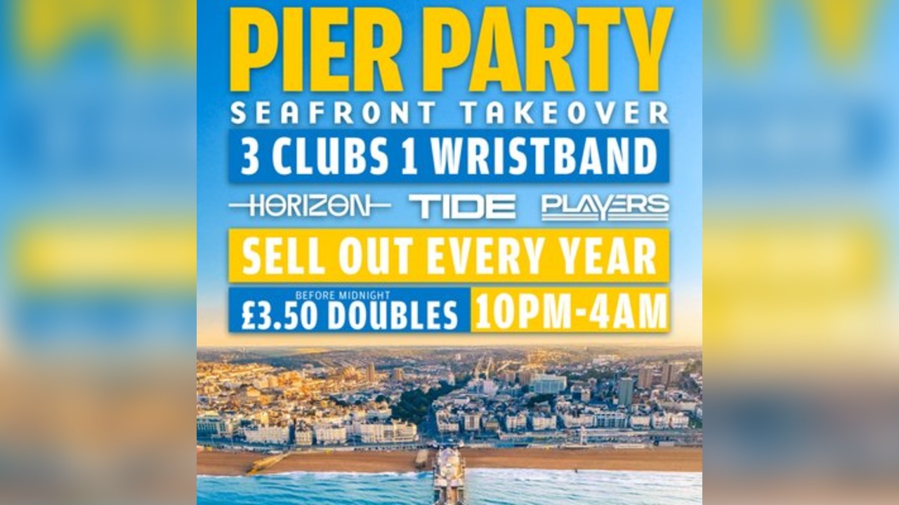 Pier Party Seafront Takeover 3 clubs 1 wristband