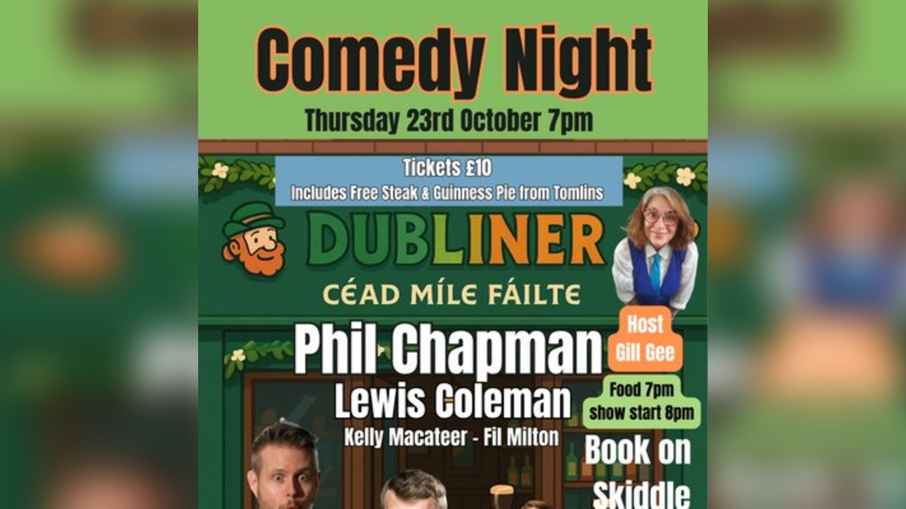 Stand up Comedy at The Dubliner - Warrington - FREE PIE