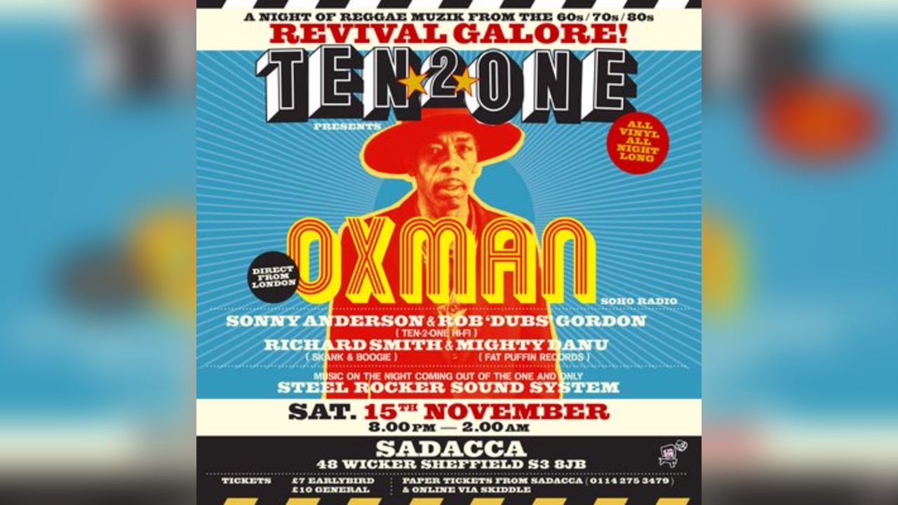 Ten2One Presents: OXMAN at Sadacca