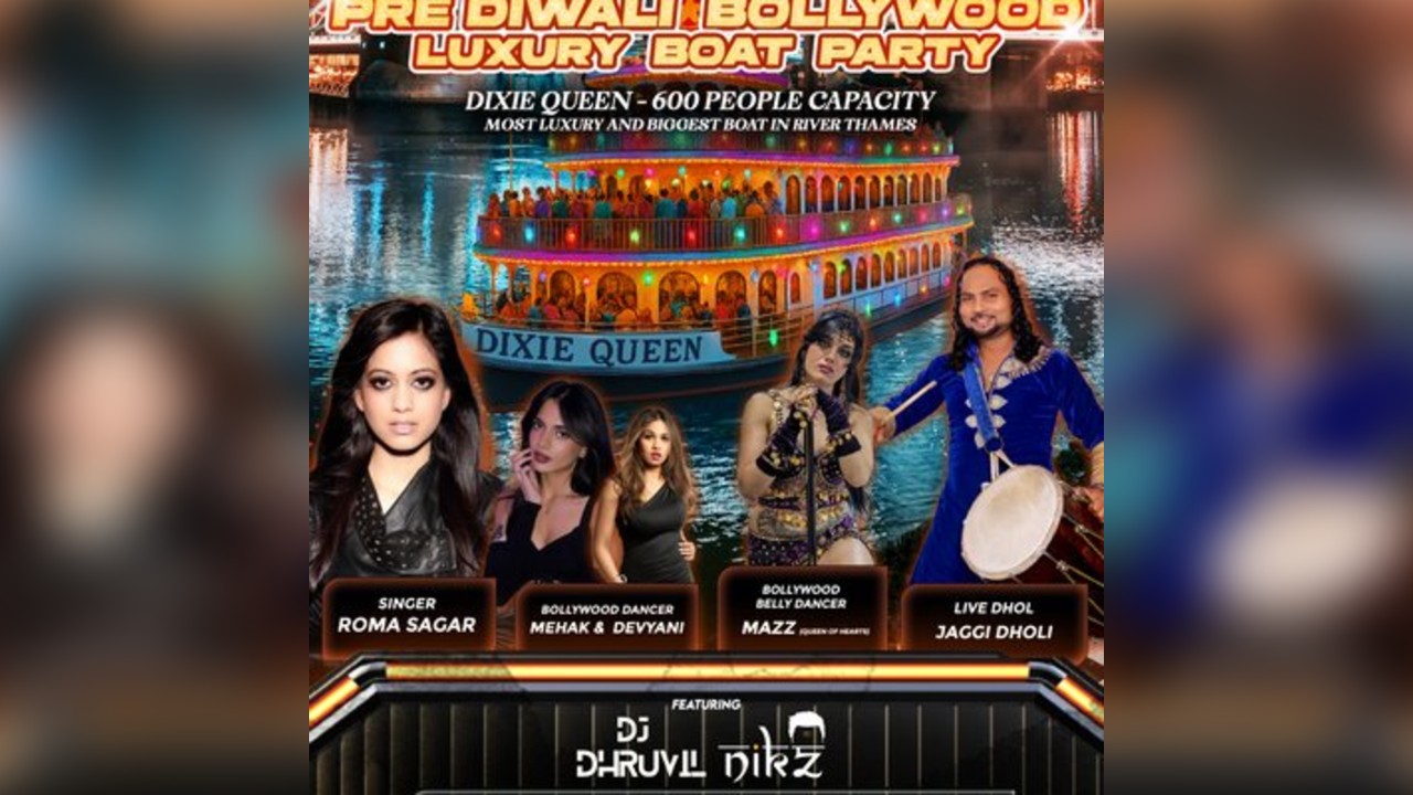 DAY 2 - LONDON's BIGGEST & LUXURY PRE-DIWALI BOLLYWOOD BOATPARTY
