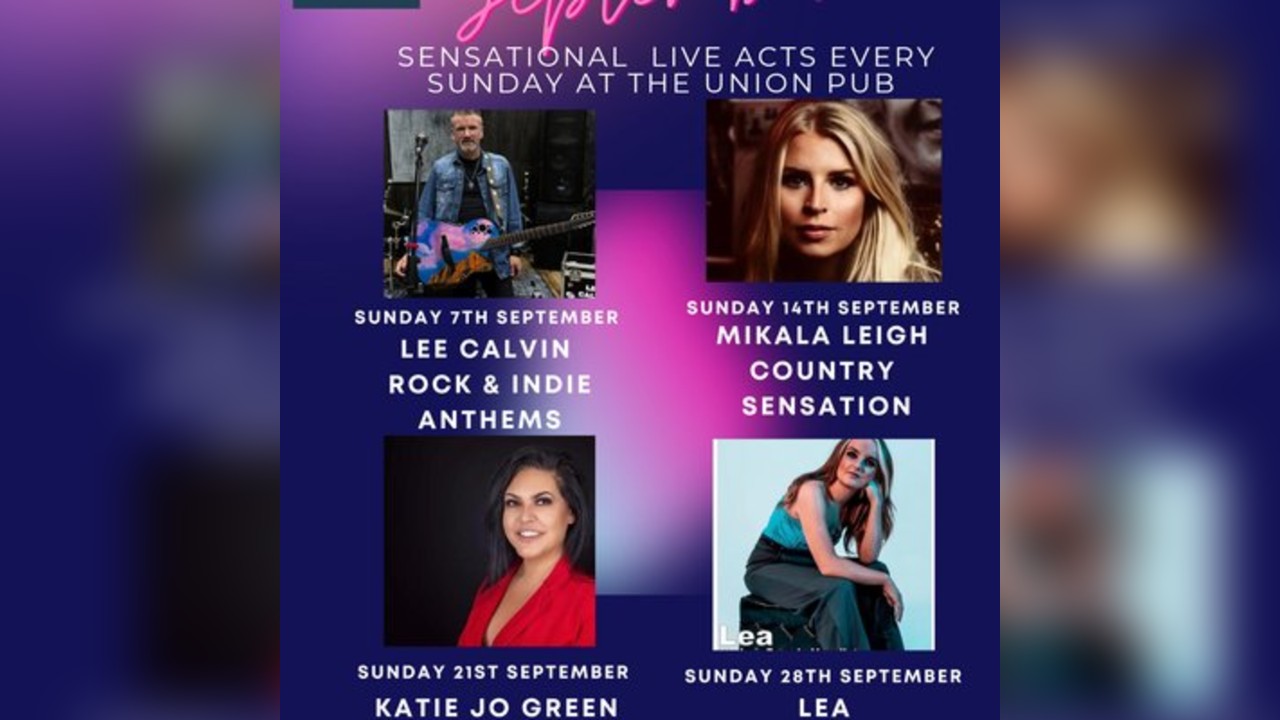 Union Pub live music every Sunday in September