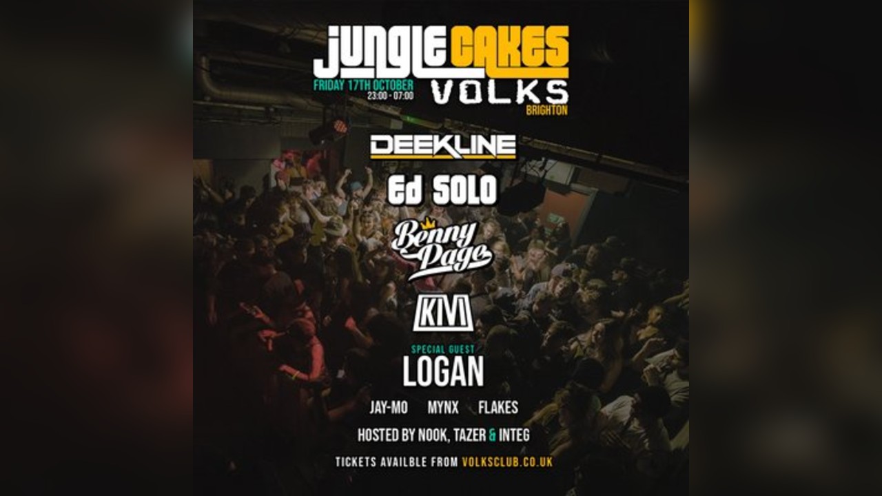 Jungle Cakes Brighton - Deekline, Ed Solo, Benny Page, Logan
