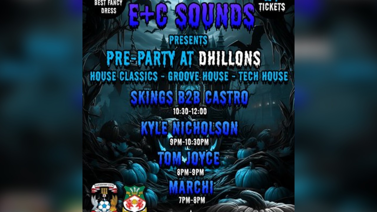 E+C Sounds Presents: Pre-Party at Dhillons (Halloween Special)